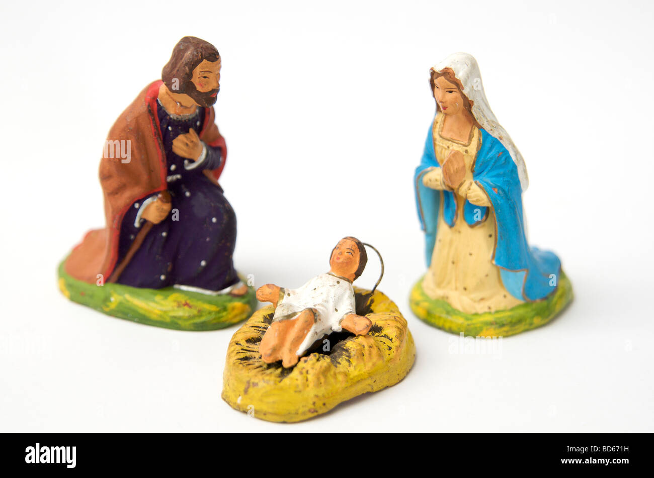 Set De 12 Figurines Crèche De Noël En Résine - Nativité Pour Table, Décoration Intérieure Maison