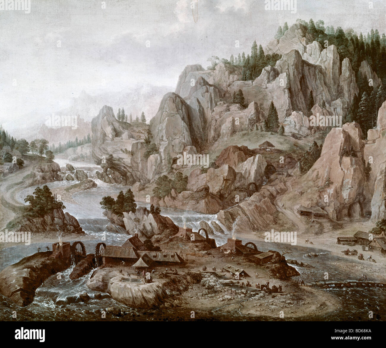 Beaux-arts, Adam Willaerts, (1577 - 1664), peinture, mountainscape, Rheinisches Landesmuseum fonderie à Bonn, Allemagne, Europe, Banque D'Images