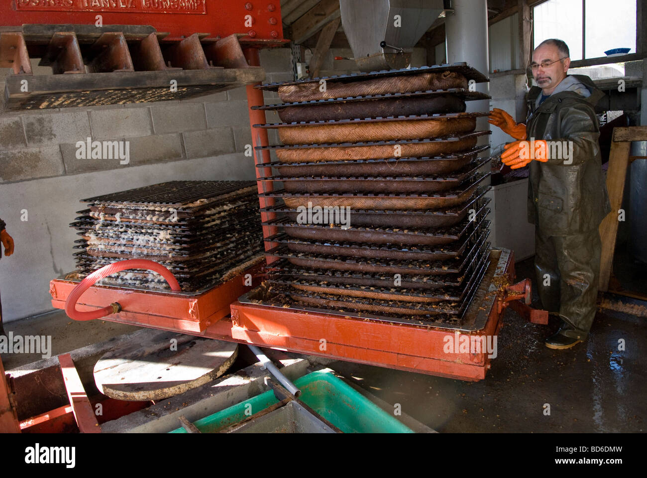 Fabrication de cidre Banque D'Images