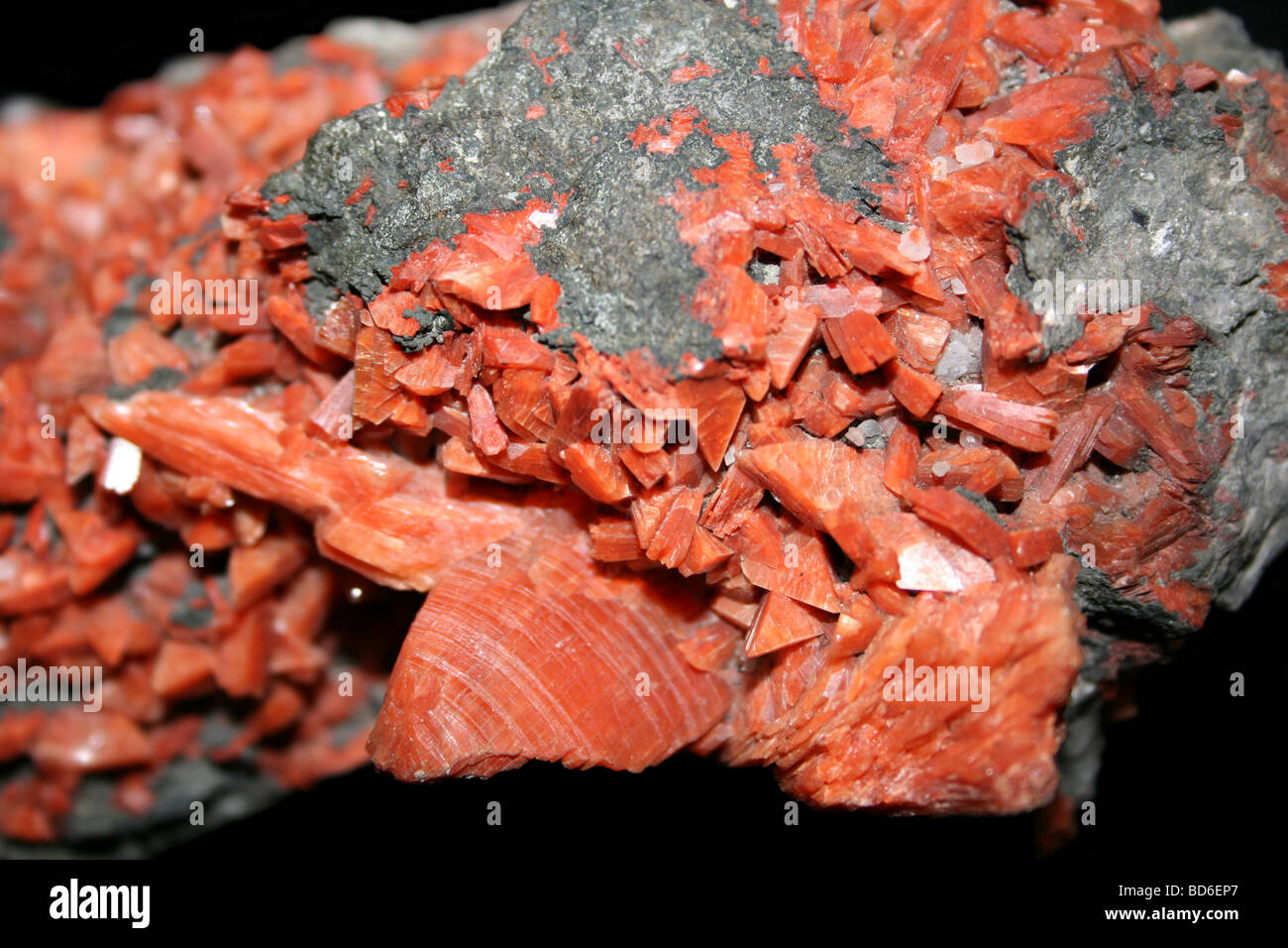 Cristaux Heulandite Banque D'Images