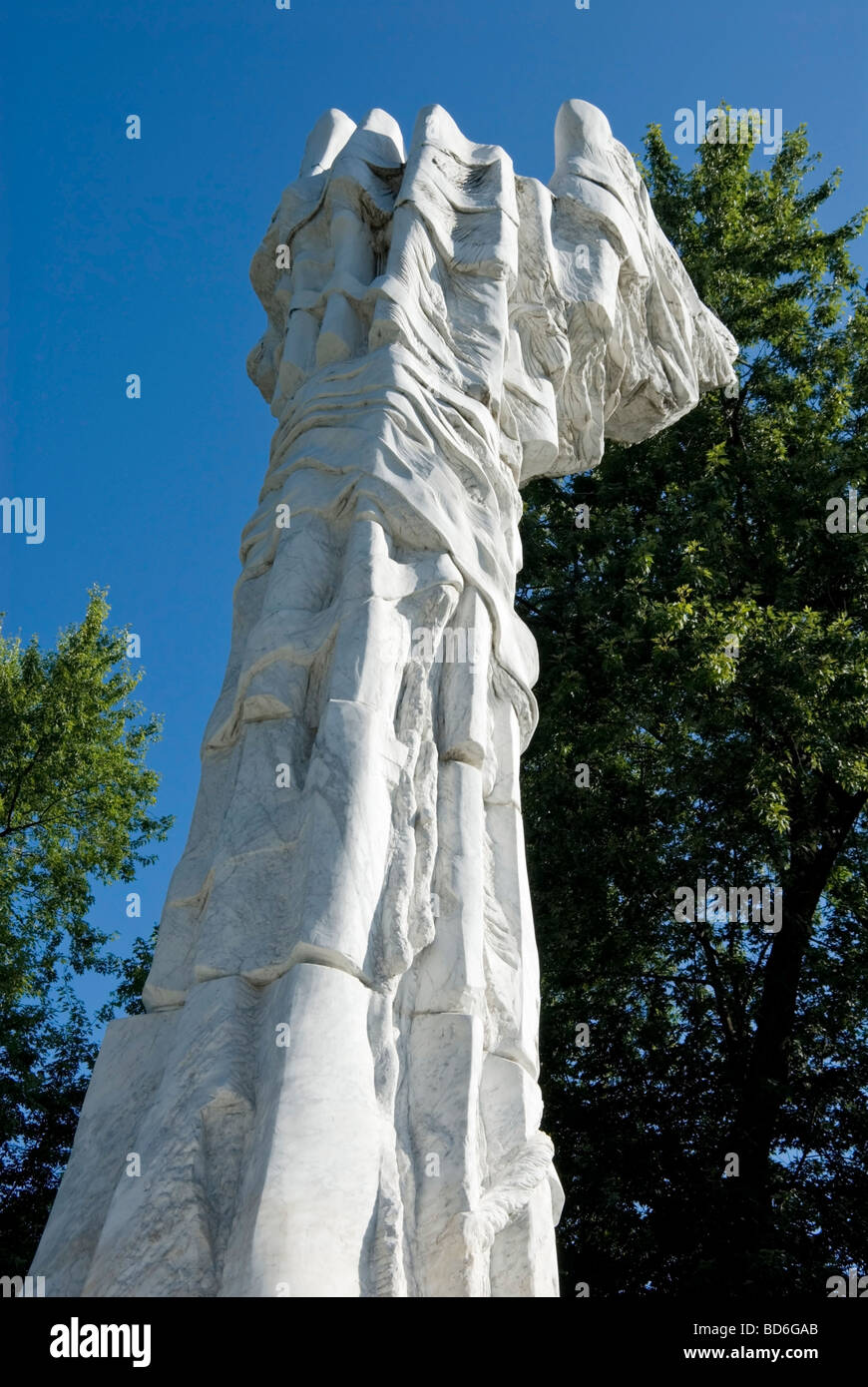 Monument à la Bataille de Monte Cassino, Varsovie, Pologne Banque D'Images