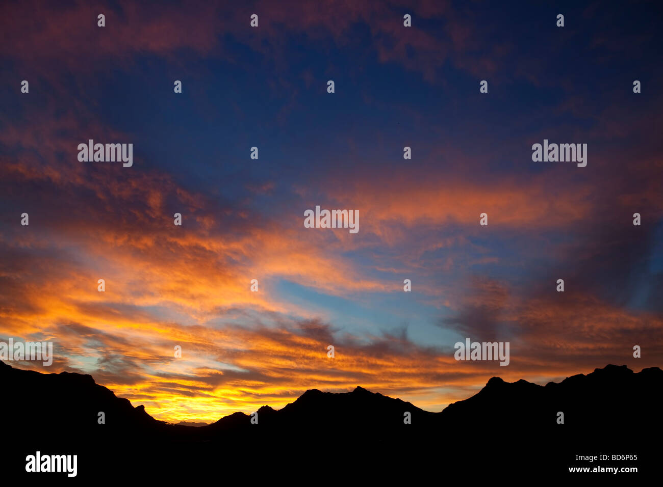 Lever du soleil Parc National de Table Mountain Cape Town Afrique du Sud Banque D'Images