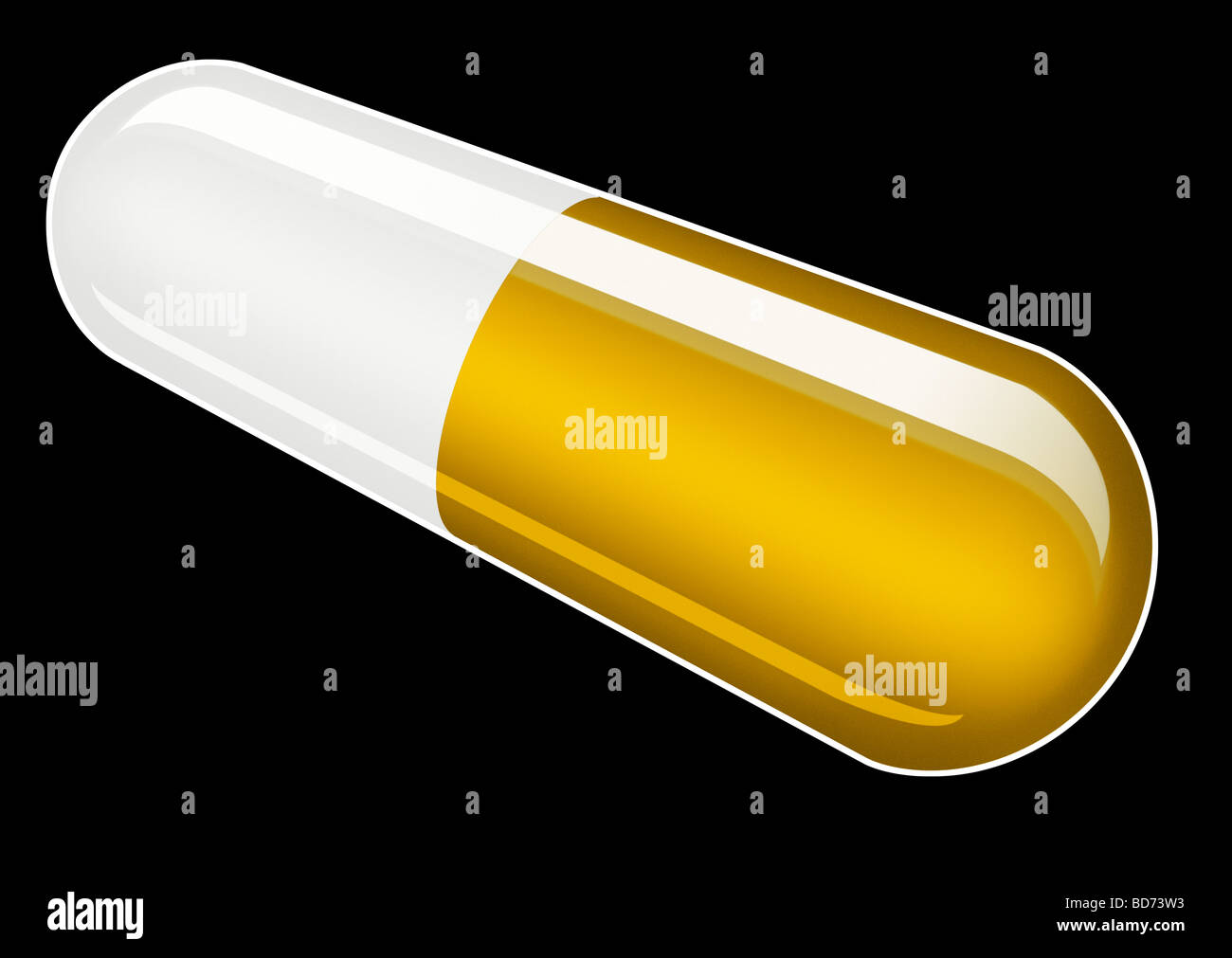 Capsule sur fond noir. Concept de Coronavirus Covid-19 Banque D'Images