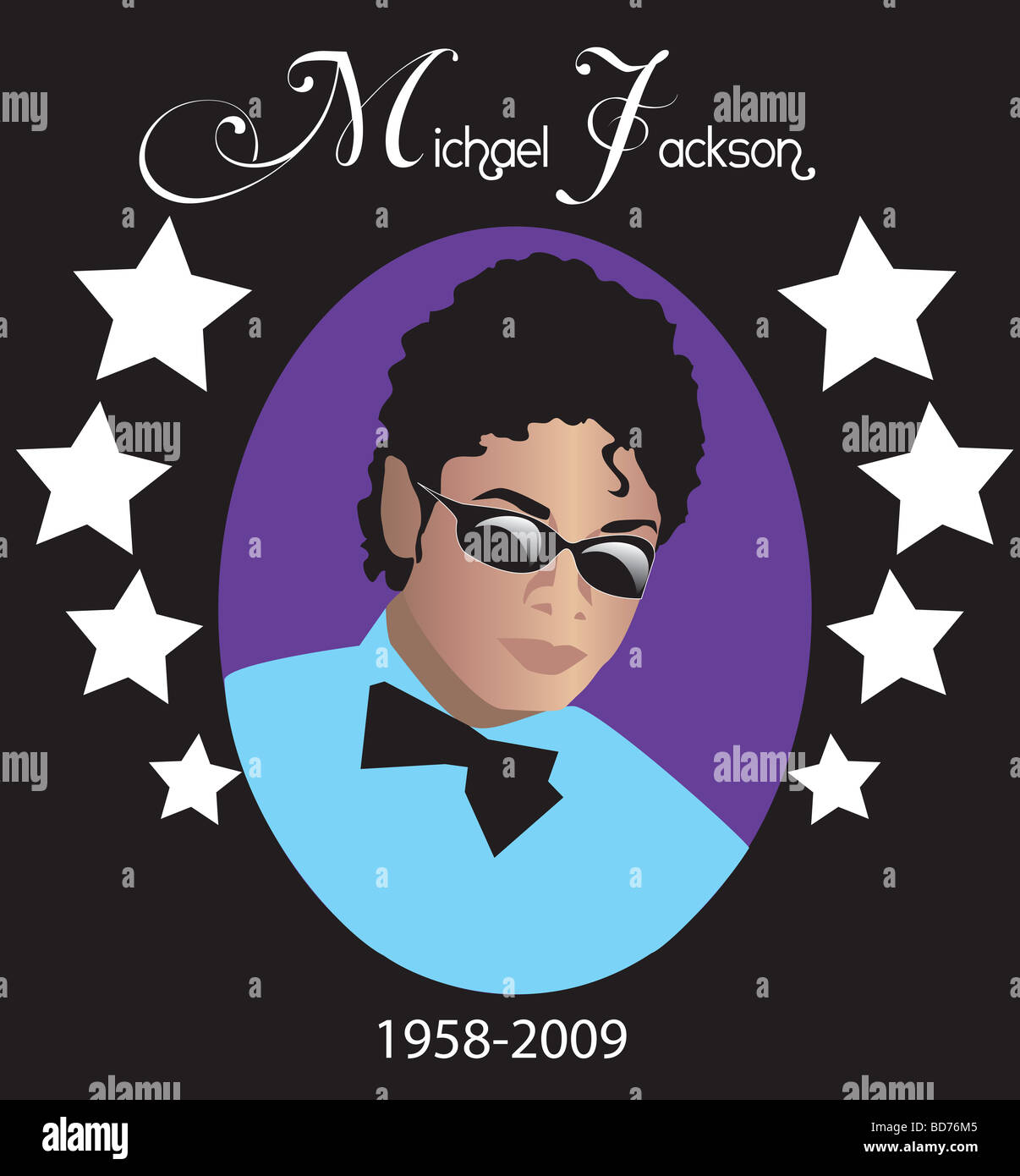 Michael Jackson 7. Peut être utilisé pour rendre hommage editorial (7 de 7). Banque D'Images