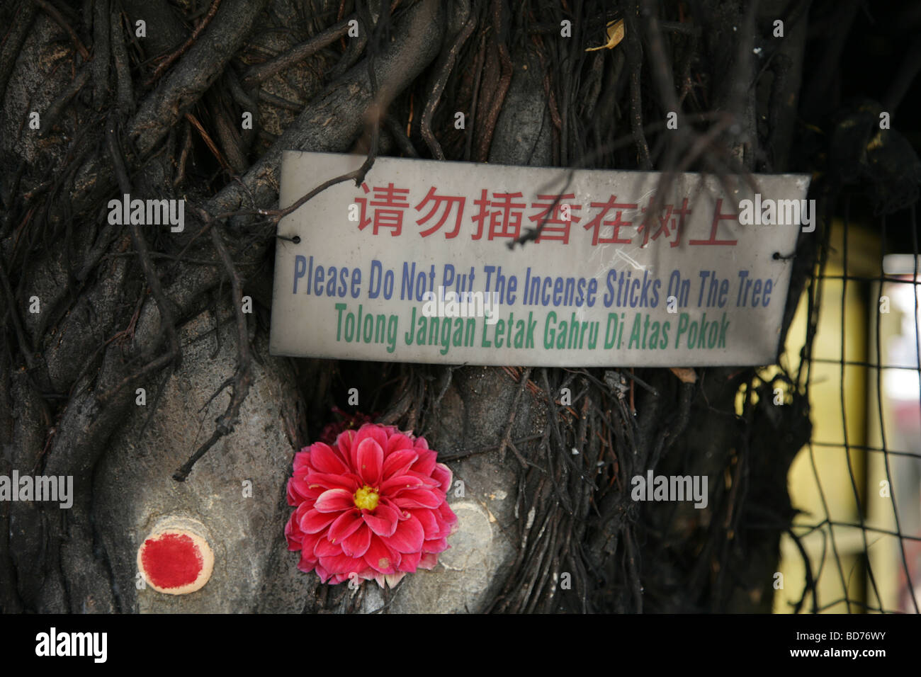 Kong Hock Keong, en dehors de la Temple chinois de la Déesse de la miséricorde, George Town Penang Malaisie Banque D'Images