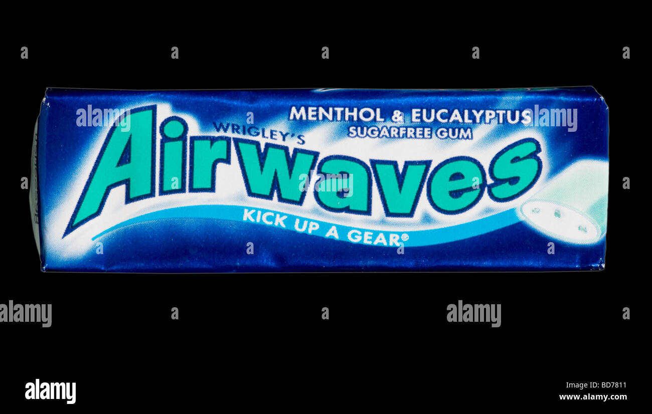 Wrigley's Airwaves Chewing-gum tourné en studio Banque D'Images
