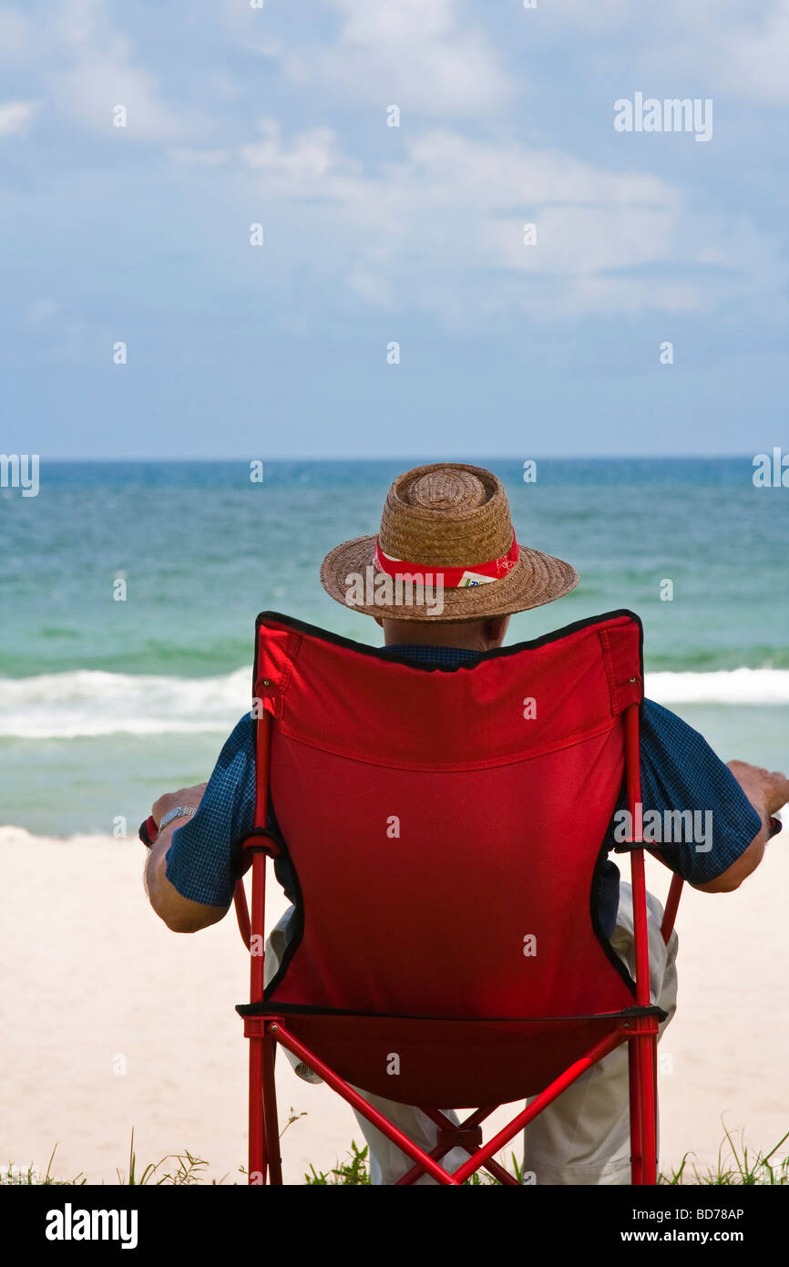 Sur la plage en Floride Banque D'Images