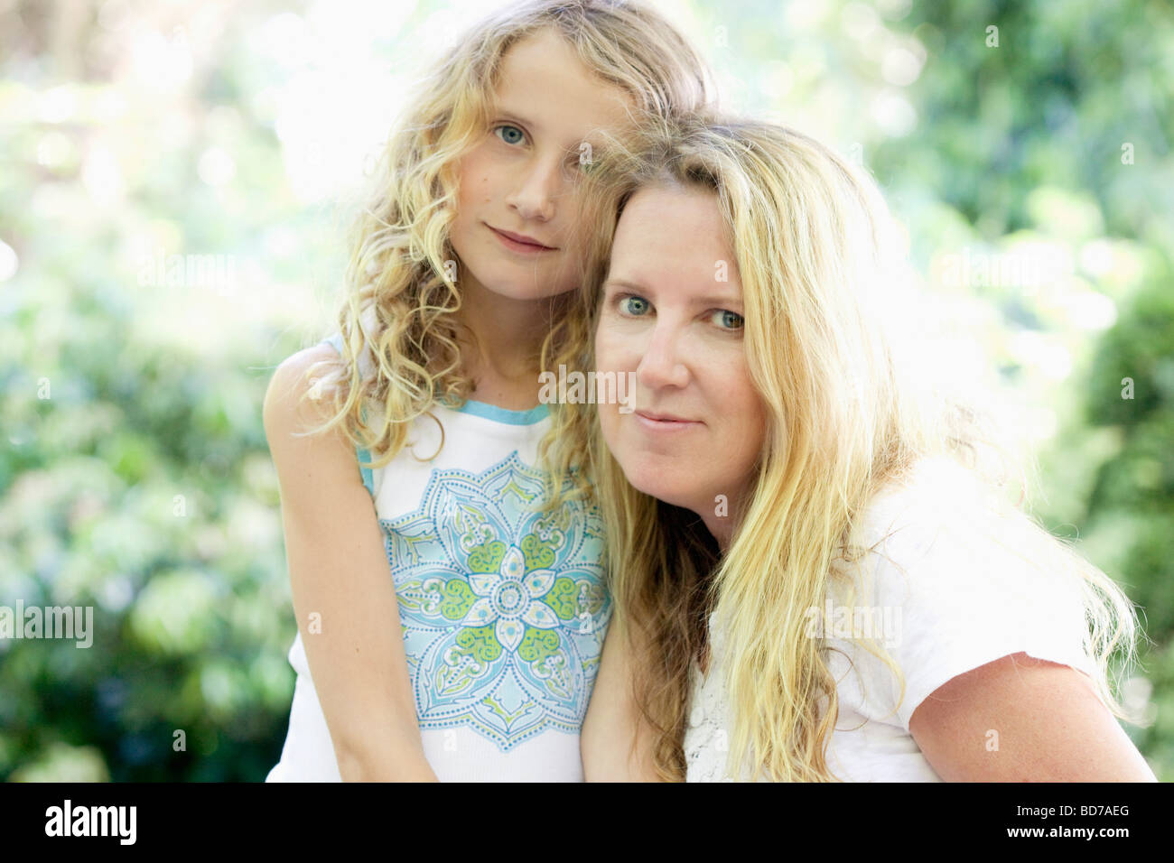 Mère et fille Banque D'Images