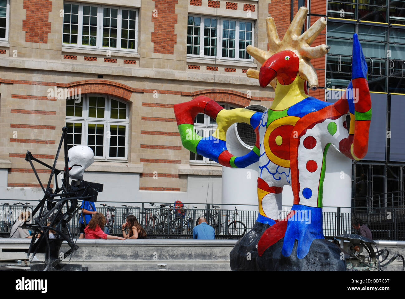 France Paris Centre Georges Pompidou Banque D'Images