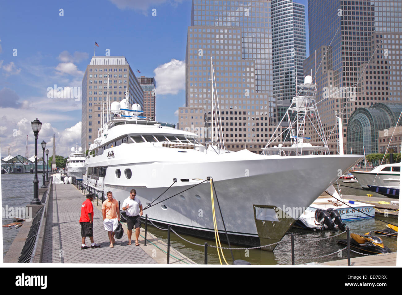 North Cove Marina, Lower Manhattan, New York, United States Banque D'Images