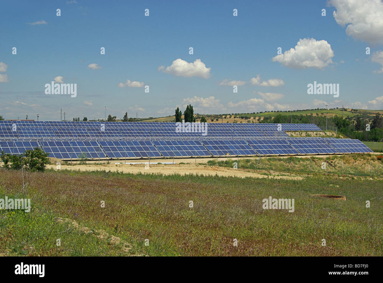 Solaranlage centrale solaire 41 Banque D'Images