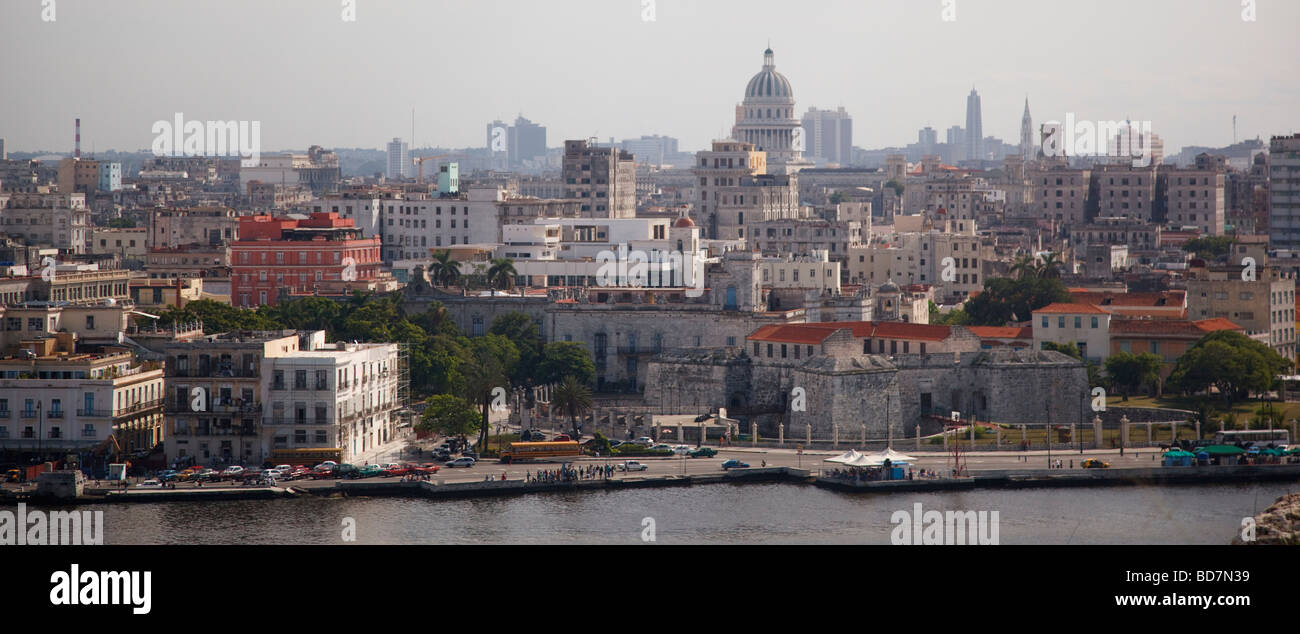 Vue de l'Ancienne Havane (Habana Vieja) Banque D'Images