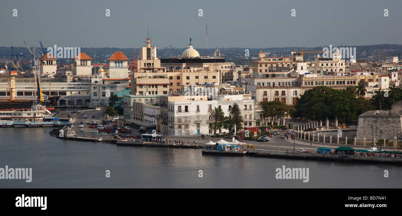 Vue de l'Ancienne Havane (Habana Vieja) Banque D'Images