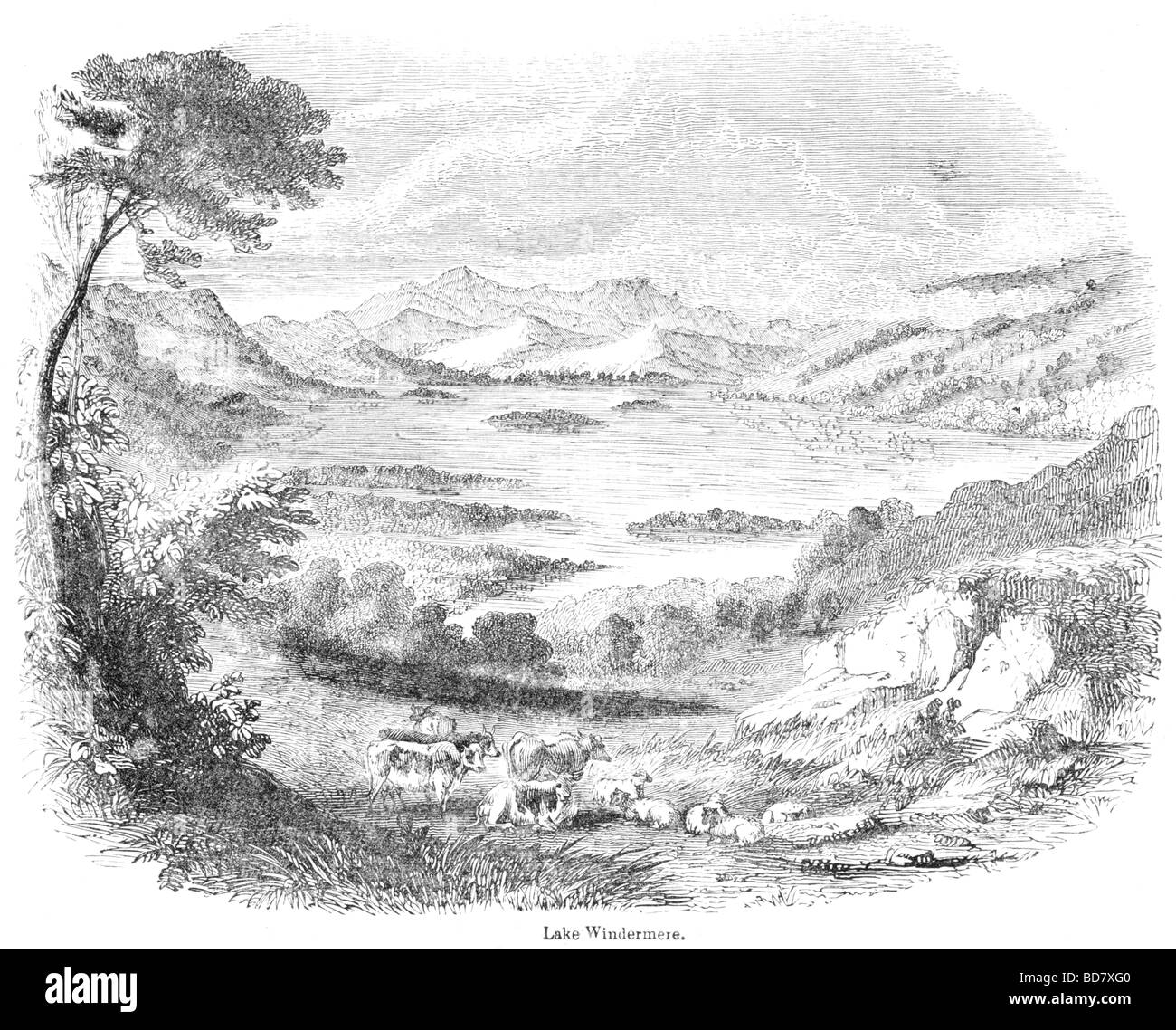 Lac de windermere Banque D'Images