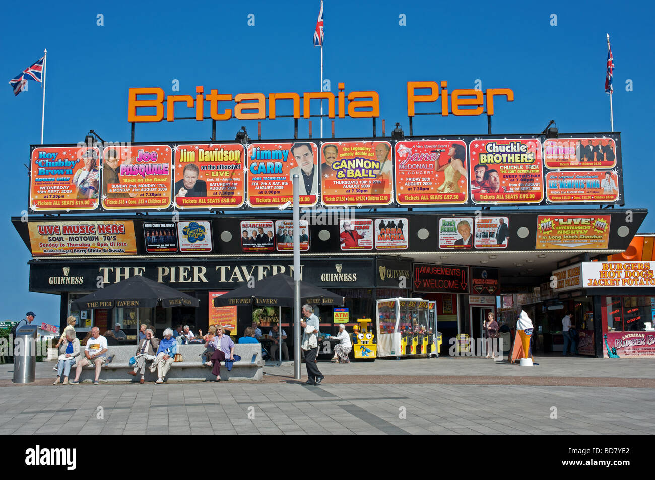 Britannia Pier, Great Yarmouth, Norfolk, Royaume-Uni. Banque D'Images