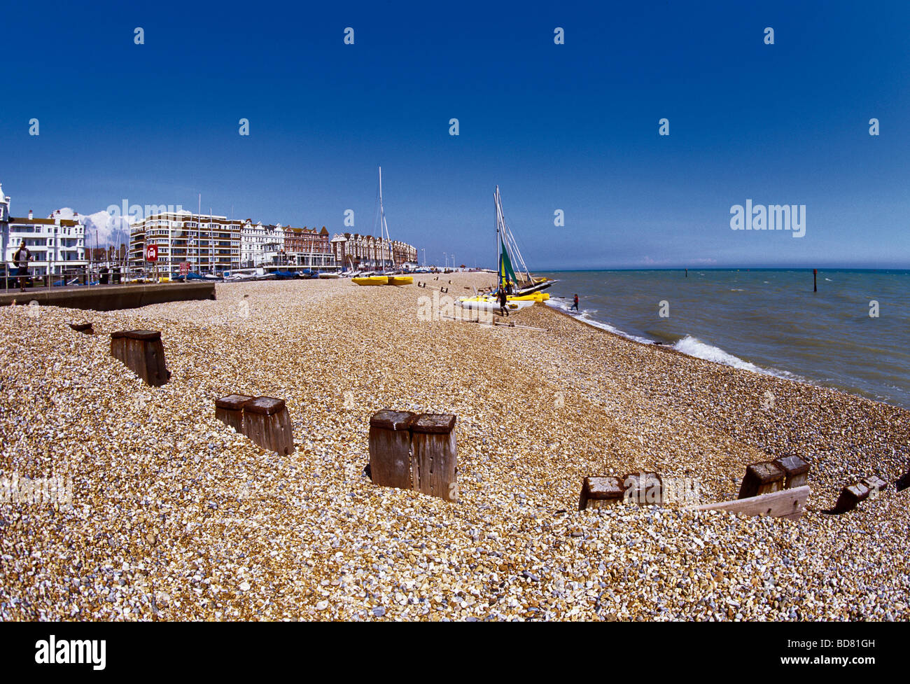 Bexhill on Sea Mer d'été Banque D'Images