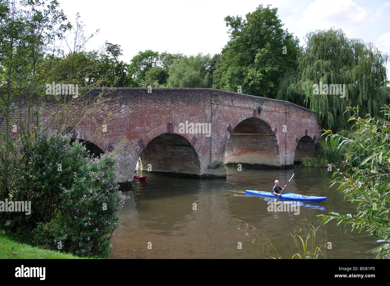 Sonning Pont sur la rivière Thames, Sonning, Berkshire, Angleterre, Royaume-Uni Banque D'Images