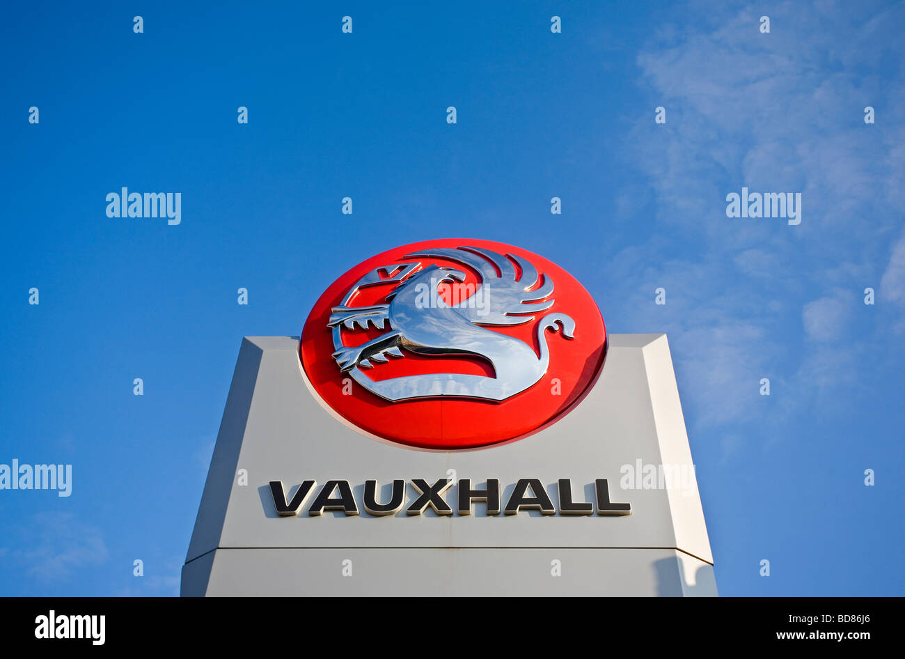 Signe de Vauxhall Banque D'Images