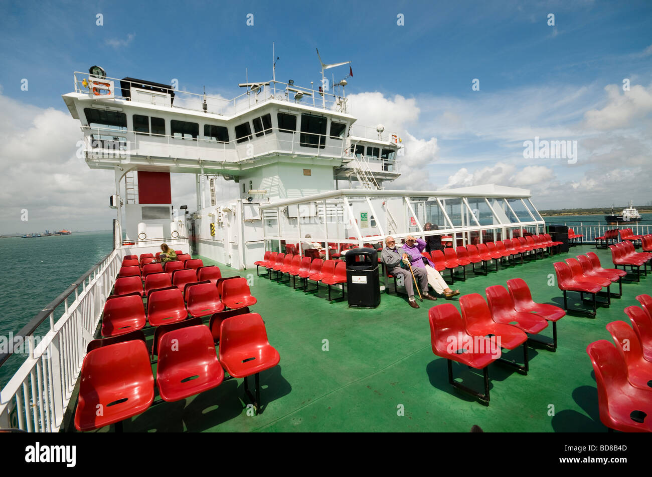 L'île de Wight Red Funnel ferry Southampton à East Cowes Banque D'Images