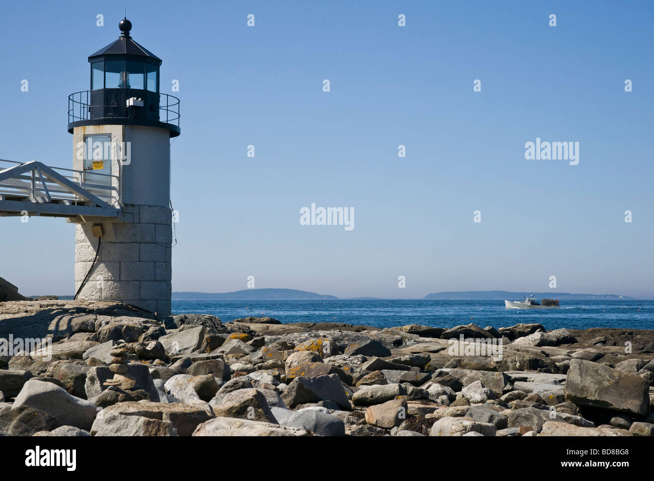 Marshall Point Lighthouse Maine USA Banque D'Images