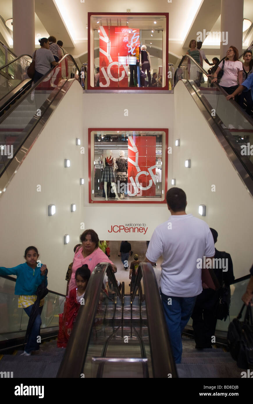 Shoppers at the JCPenney store in New York participate in a Paul Frank and  Julius back-to-school promotion Stock Photo - Alamy