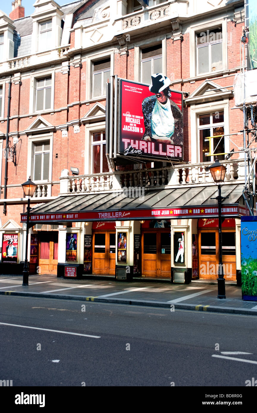 Un théâtre à Londres montrant Thriller Banque D'Images