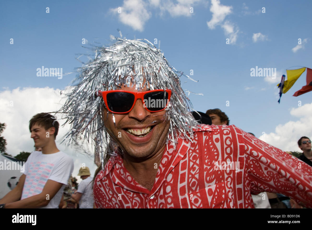 L'homme à danser au Big Chill Festival 2009 Banque D'Images