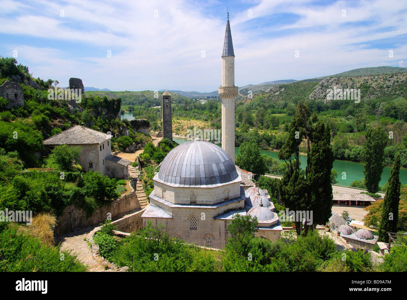 Pocitelj Moschee mosque Pocitelj 06 Banque D'Images