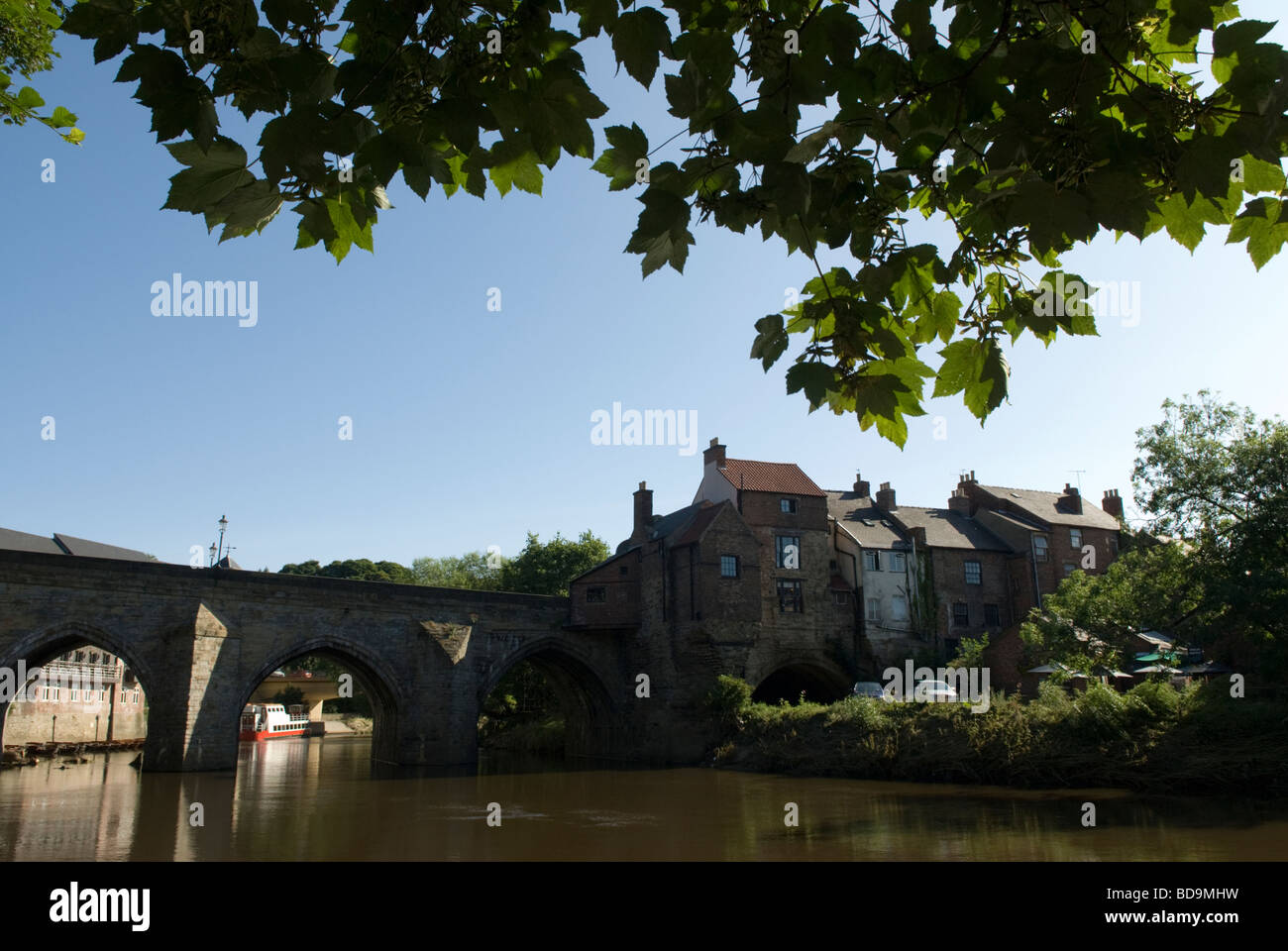 Vue sur la rivière Wear Angleterre Durham Banque D'Images