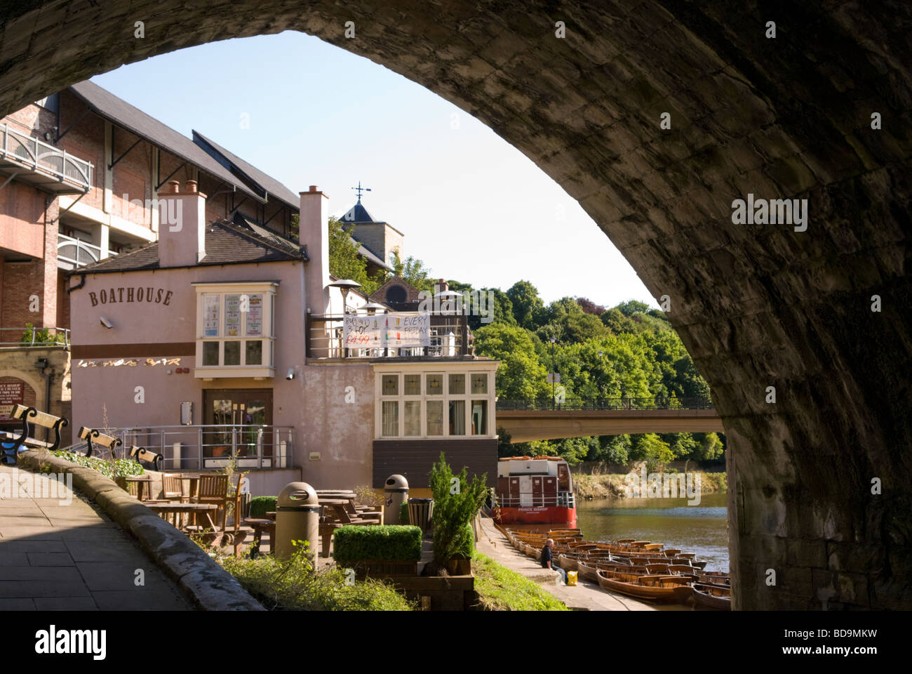 Le Boathouse pub Angleterre Durham Banque D'Images