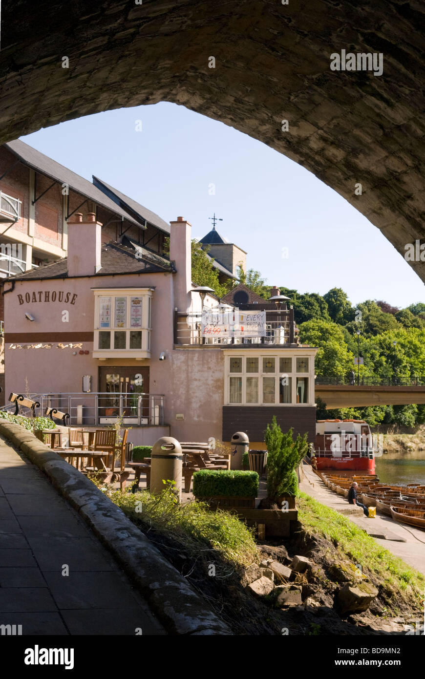 Le Boathouse pub Angleterre Durham Banque D'Images