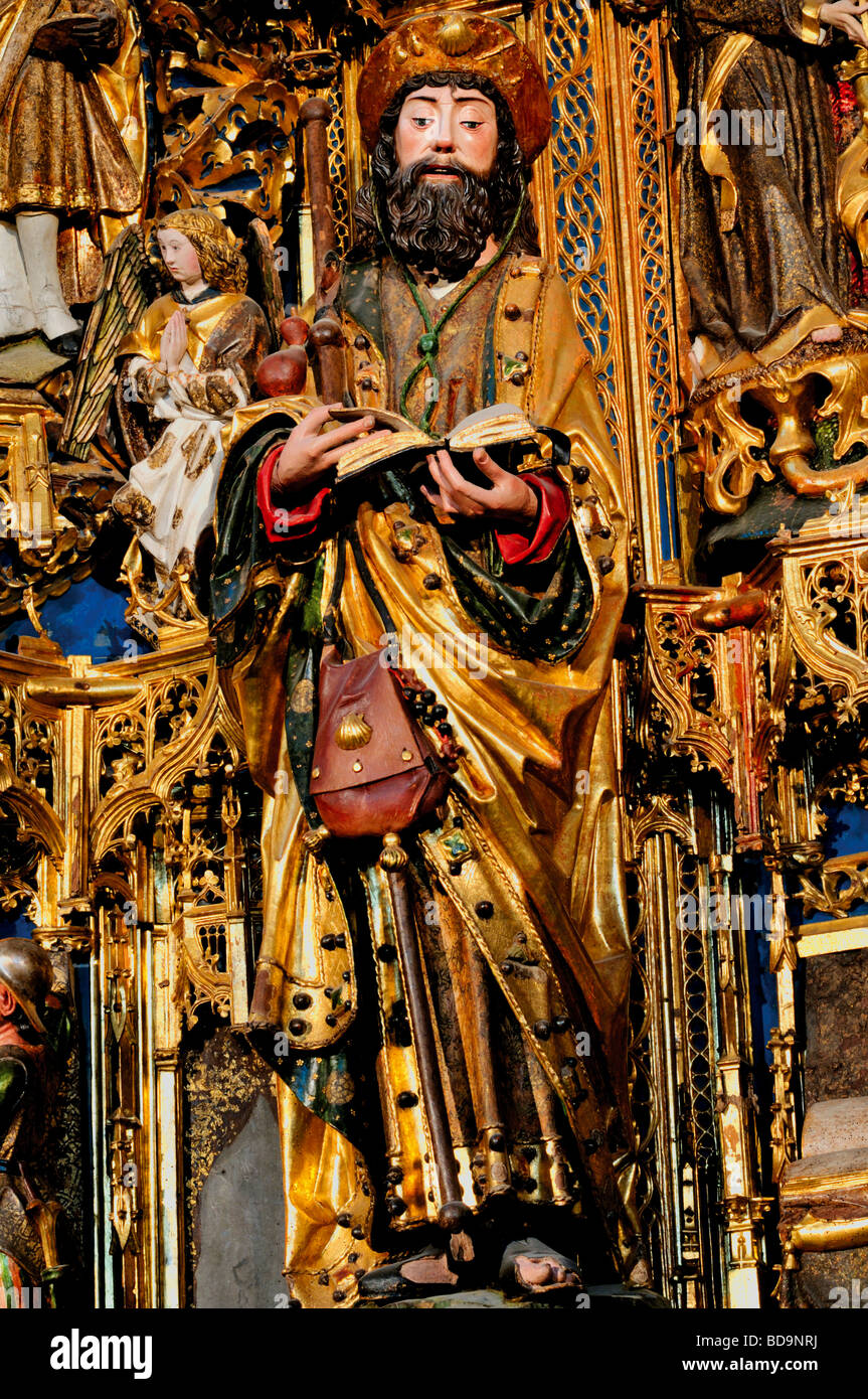 Espagne, Burgos : Saint Jacques Apôtre à l'autel du monastère Cartuja de Miraflores Banque D'Images