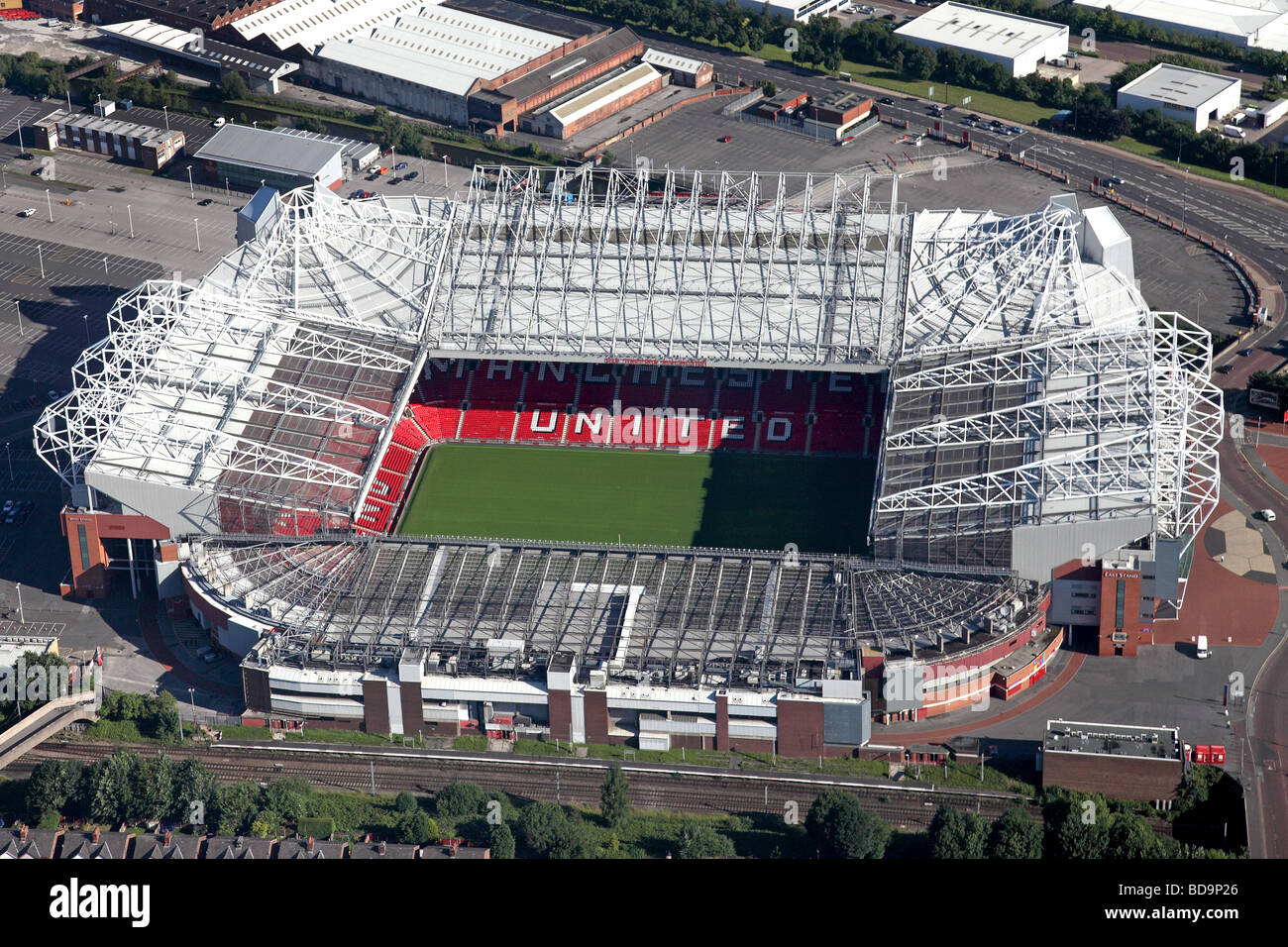 Le stade de football Old Trafford Banque D'Images