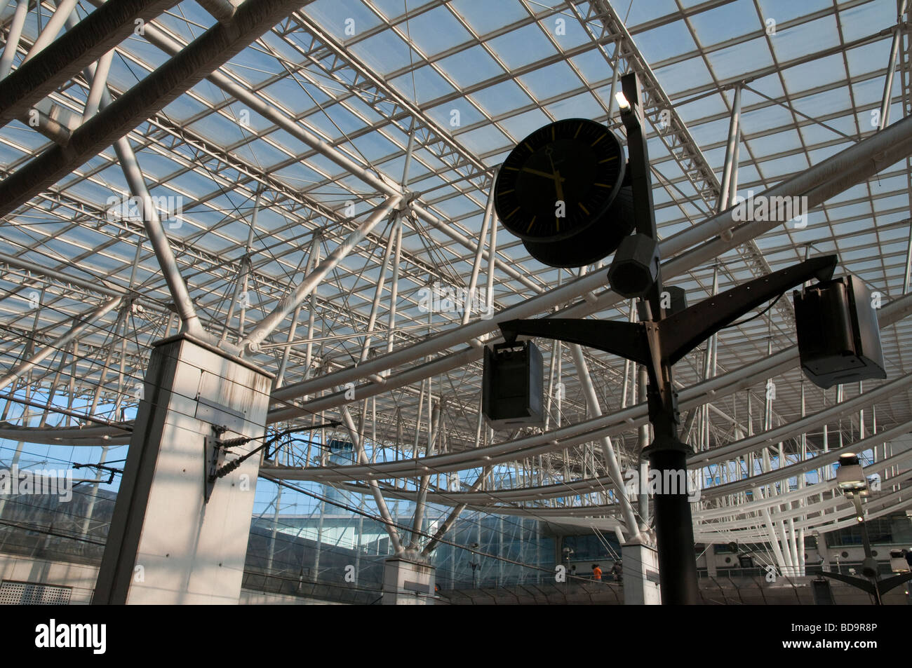 France aéroport de Roissy GARE TGV Banque D'Images