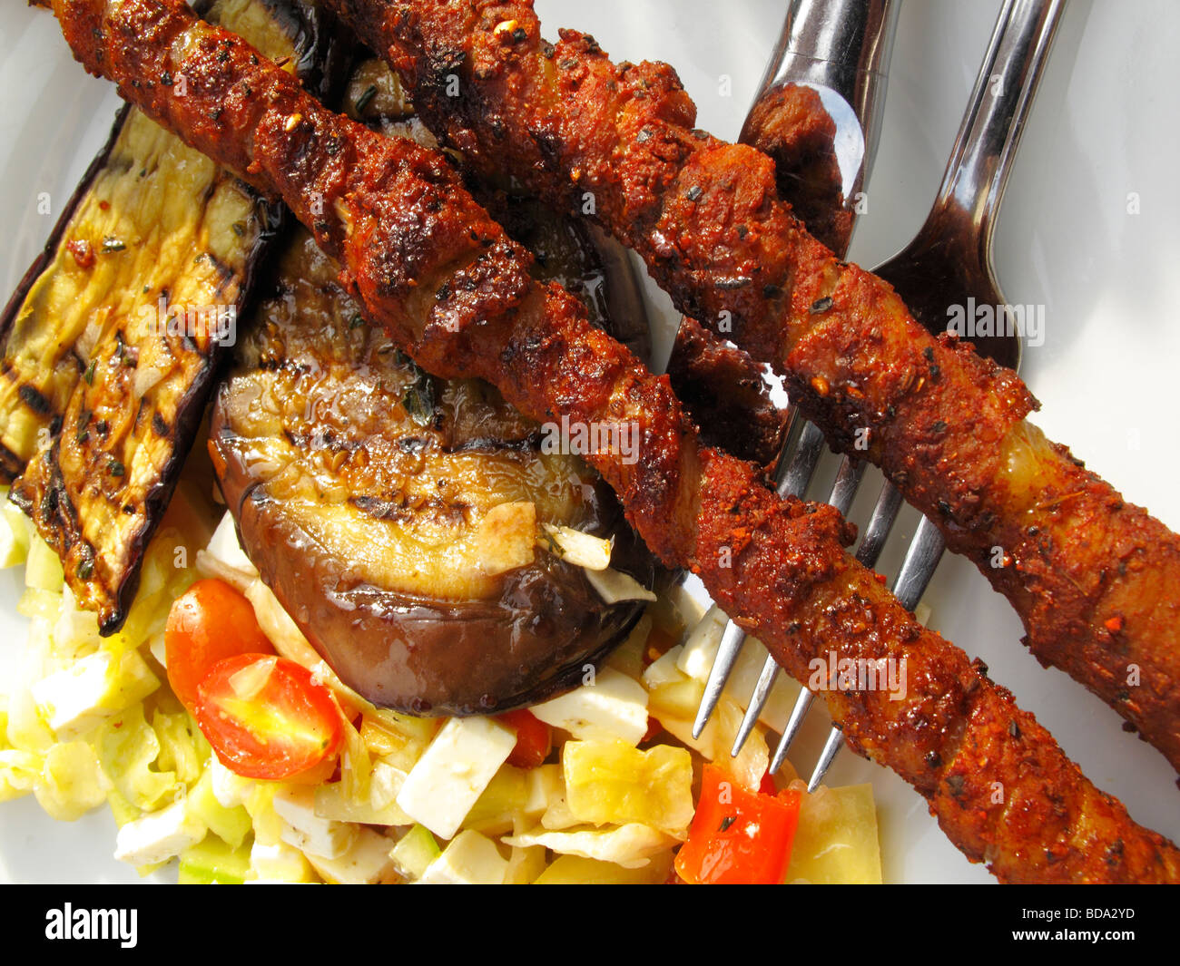 Viande de barbecue Banque D'Images