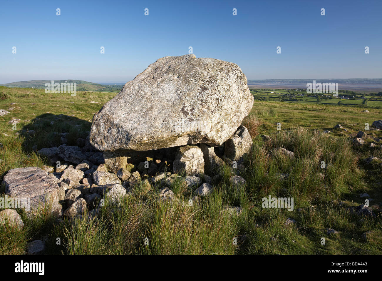 Arthur's Stone chambre funéraire tombe la Péninsule de Gower Wales UK Banque D'Images