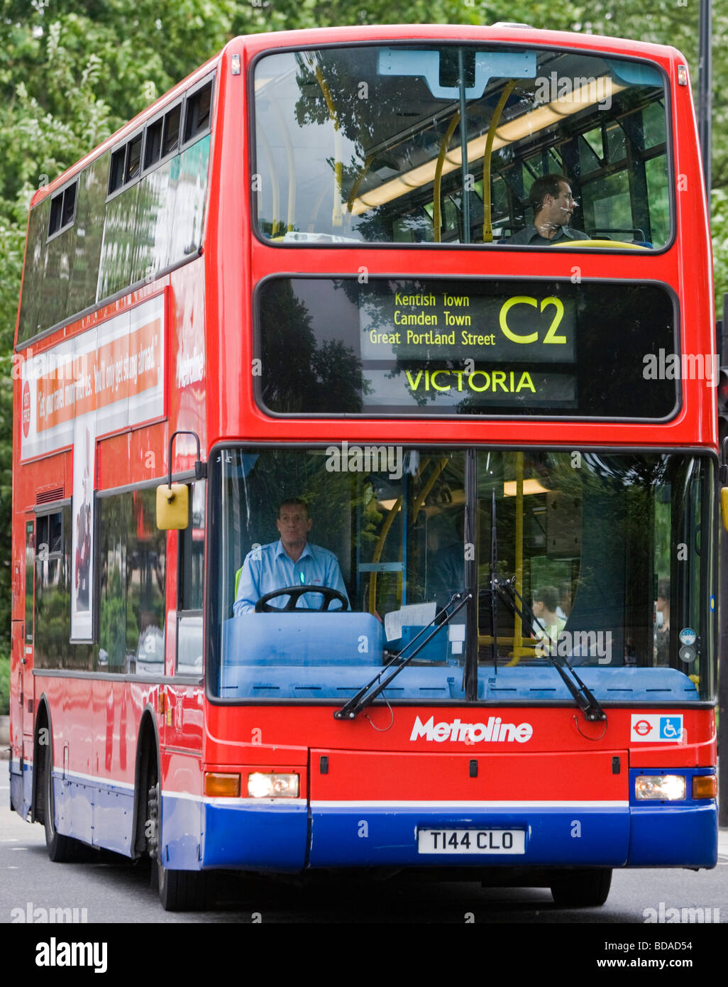 London Bus Rouge Hyde Park Corner London Angleterre Grande-bretagne Samedi 04 Juillet 2009 Banque D'Images