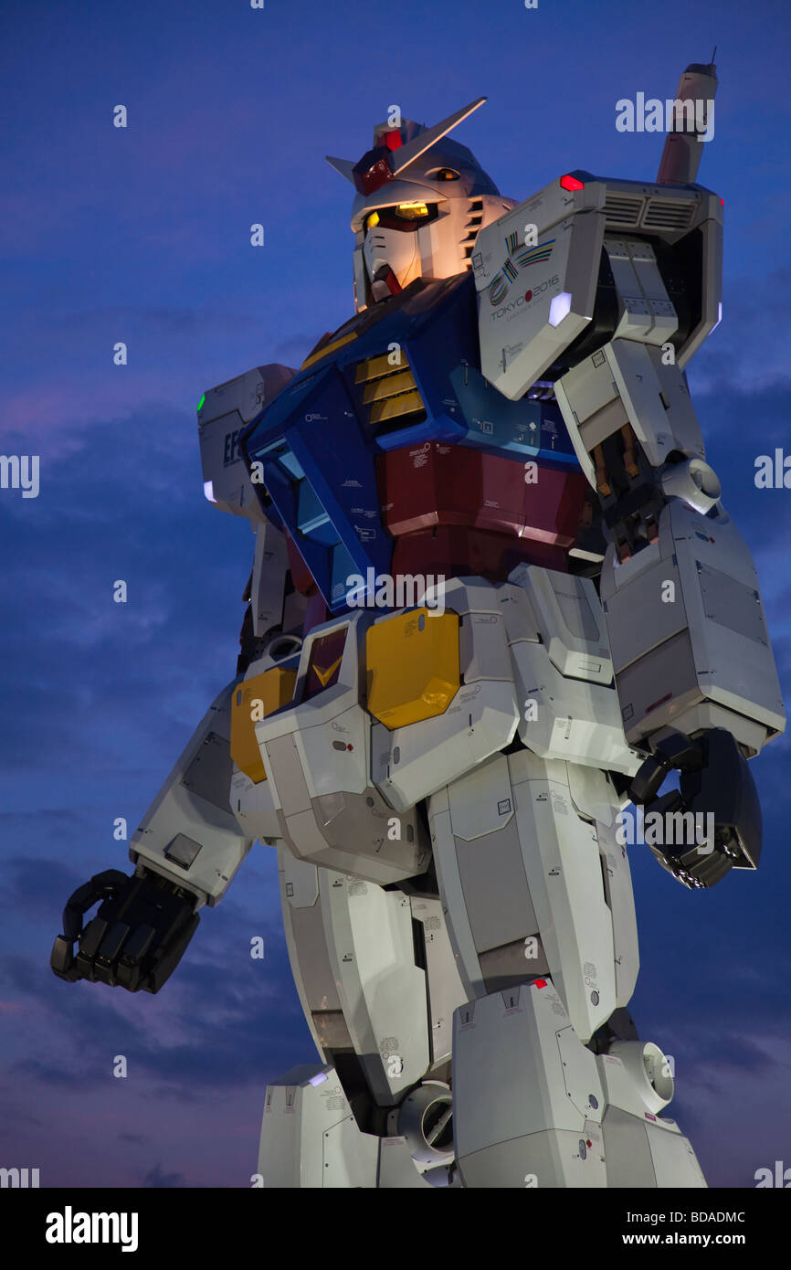 Gundam à Odaiba - Super-héros japonais Banque D'Images