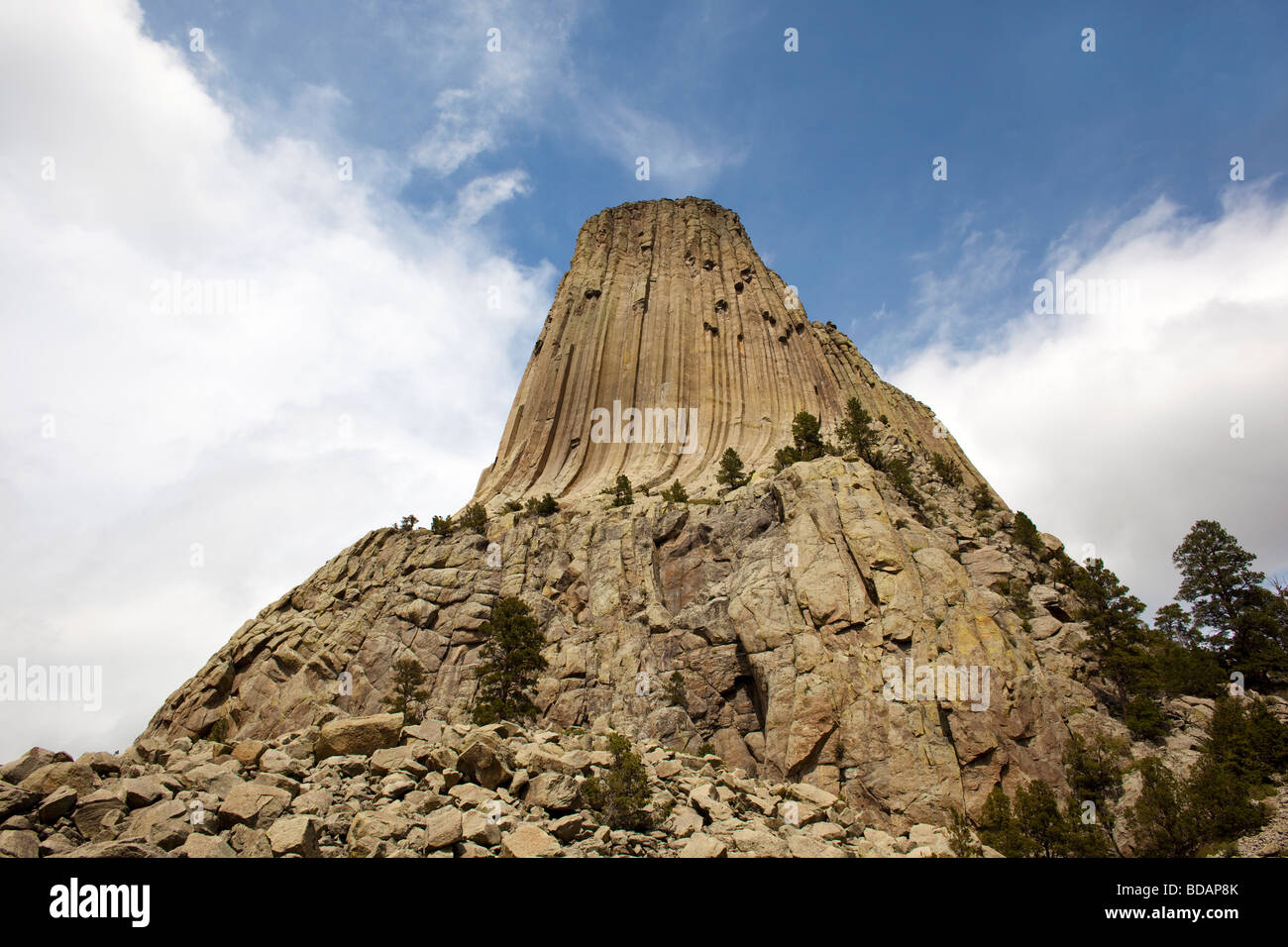 Devils Tower National Monument, Wyoming, USA. Banque D'Images