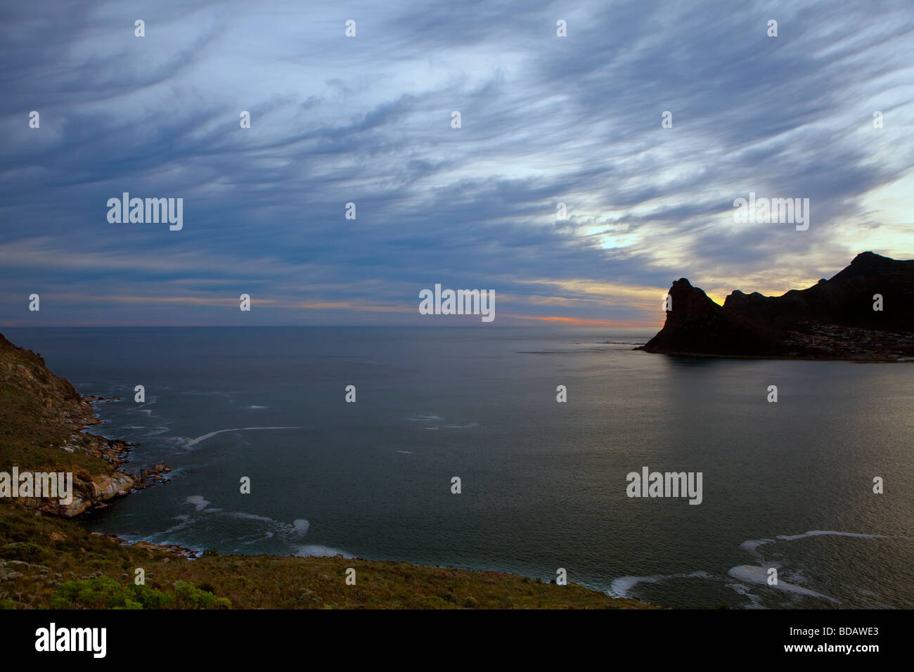 La sentinelle au coucher du soleil Hout Bay Banque D'Images