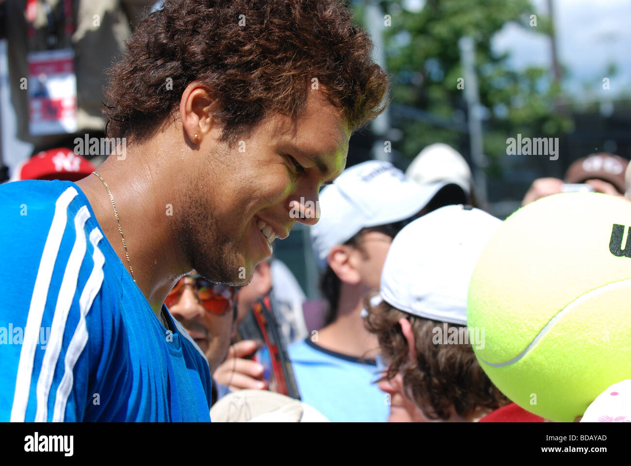 Jo Wilfried Tsonga (FRA) joueur de tennis professionnel Banque D'Images