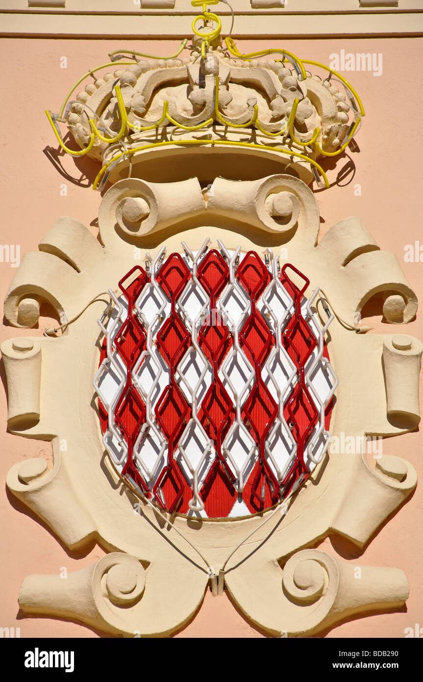 Armoiries de Monaco Photo Stock - Alamy