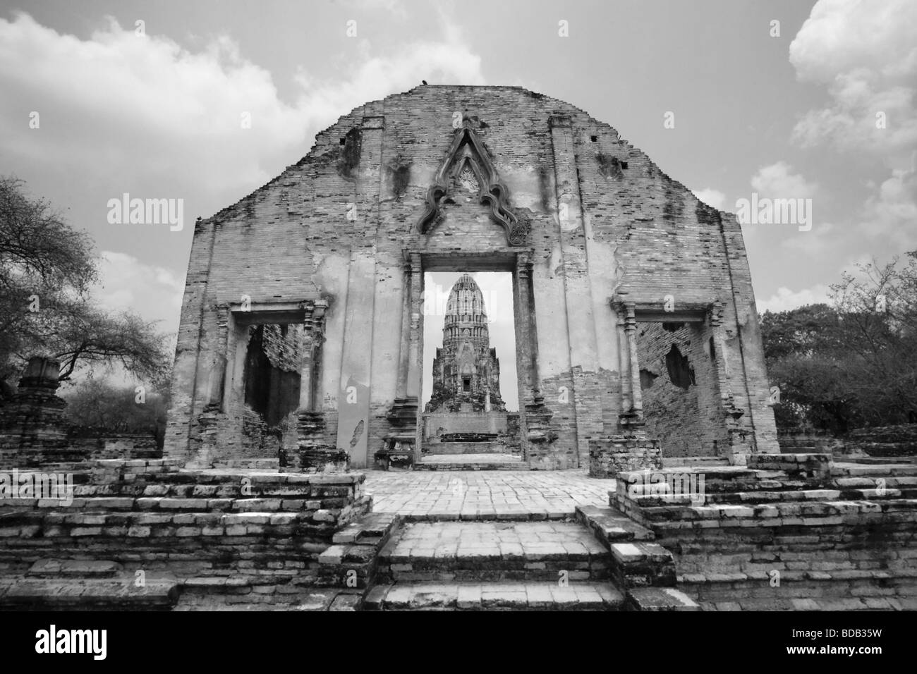 Thaïlande temple (Wat Ratchaburana ou Wat Rat Burana), Ayutthaya, Thaïlande Banque D'Images