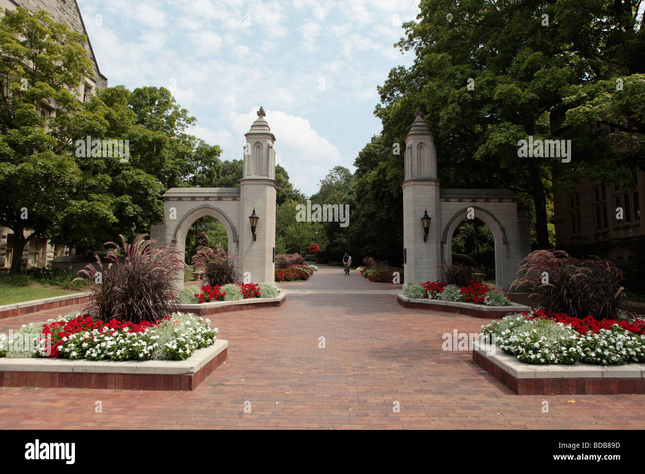 L'été de l'exemple de portes à l'Université d'Indiana à Bloomington, Indiana. Banque D'Images