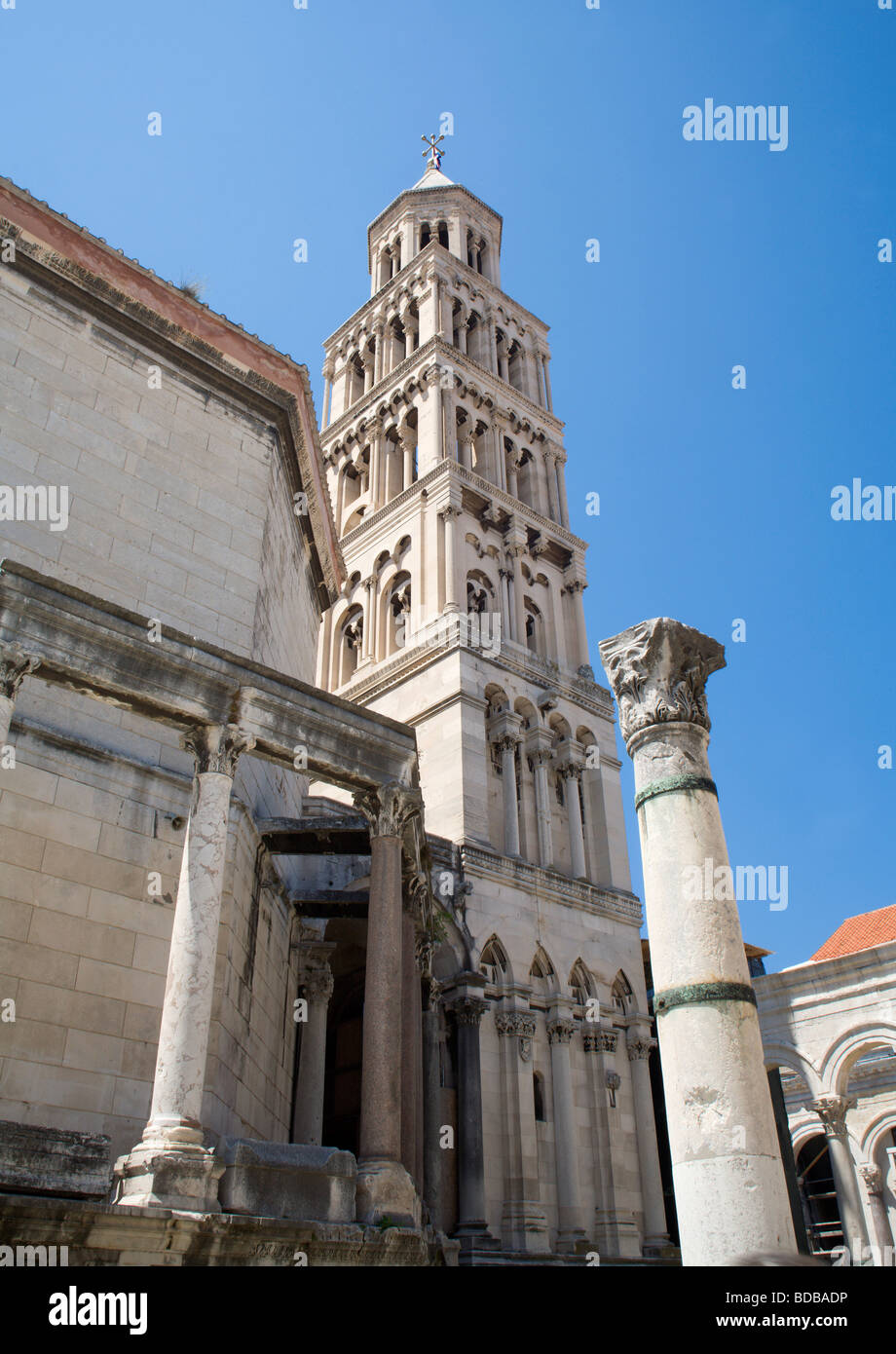 Split - tour de cathédrale Banque D'Images