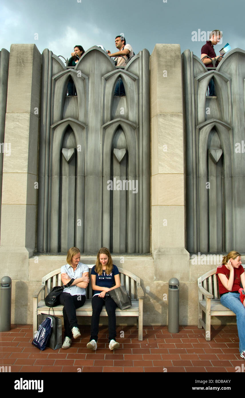 L'tat visiteurs Top of the Rock du Rockefeller Plaza Banque D'Images