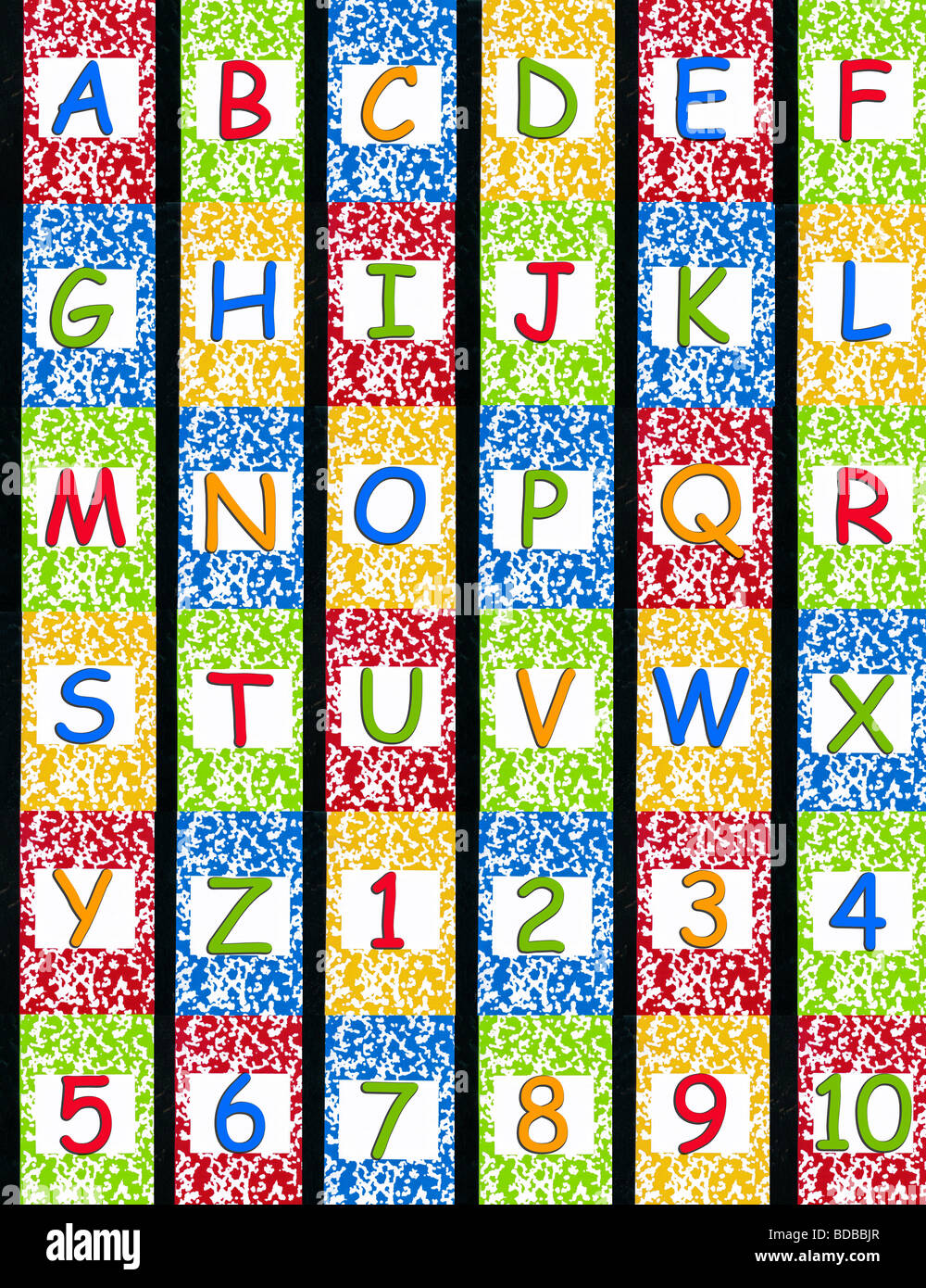 Alphabet et les chiffres sur l'art abstrait en livres, dentelle, couper, out, illustrations originales de (c) Caroline P. Digonis 2009 Banque D'Images Alphabet et les chiffres sur l'art abstrait en livres, dentelle, couper, out, illustrations originales de (c) Caroline P. Digonis 2009 Banque D'Images