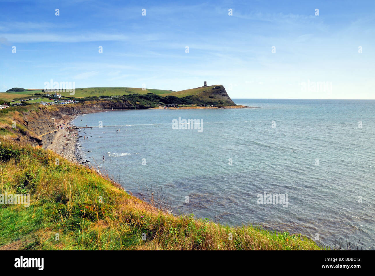 Kimmeridge Bay au littoral Banque D'Images