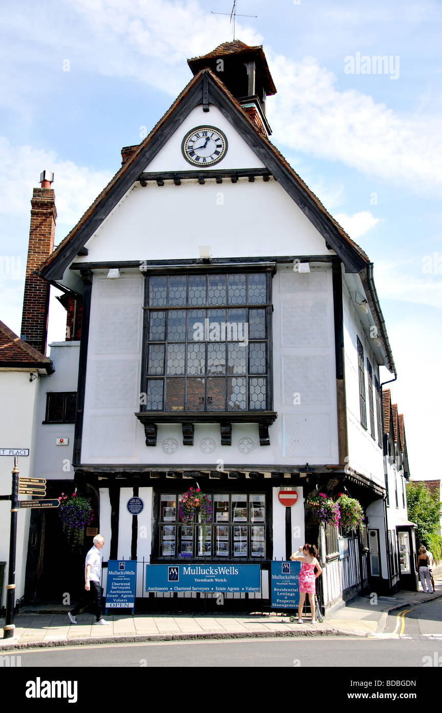 L'ancienne Mairie, Place du marché, Great Dunmow, Essex, Angleterre, Royaume-Uni Banque D'Images