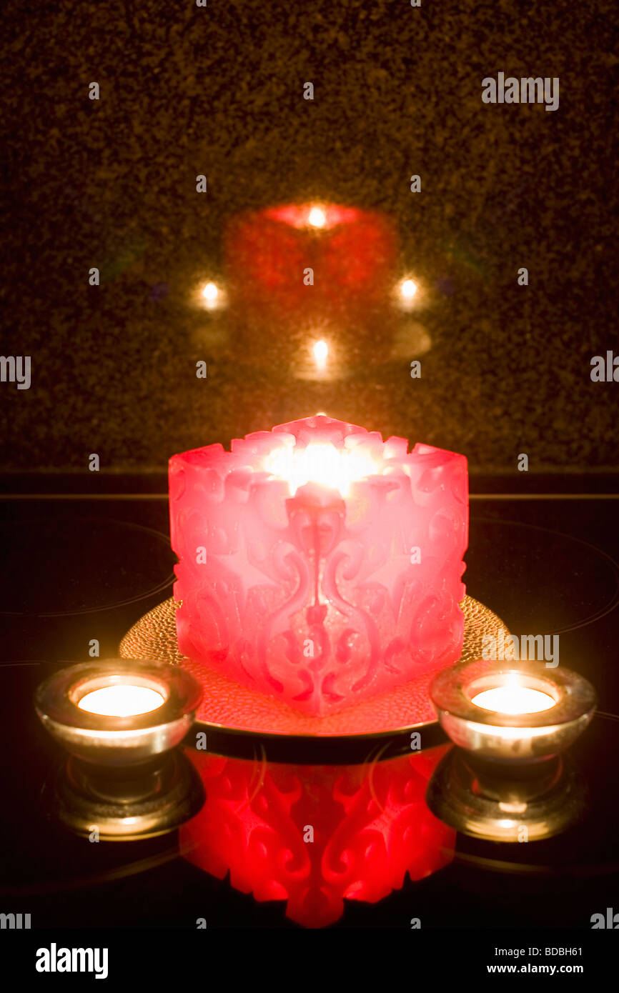 Bougies de Diwali Banque D'Images